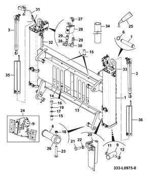 China 2203/0041 Circlip JCB parts for sale