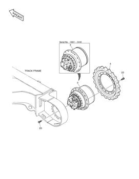 China K1014772A TRAVEL DEVICE Doosan parts for sale