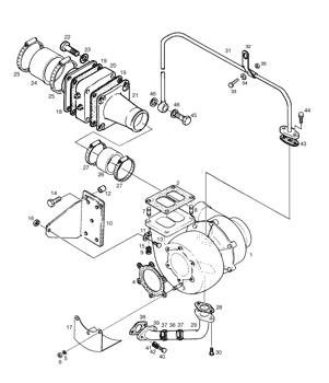 China 65.09100-7172 TURBO CHARGER Doosan parts for sale