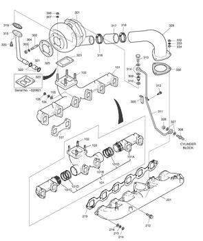 China 65.09100-7040 TURBO CHARGER ASS'Y Doosan parts for sale