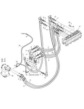 China 2400-1561 MAIN PIPING ASS'Y Doosan parts for sale