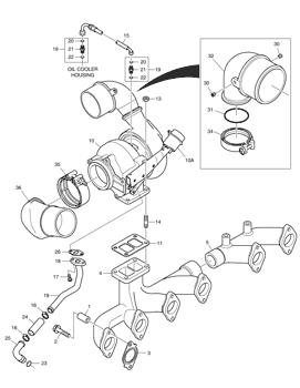 China K9002634 TURBO CHARGER Doosan parts for sale