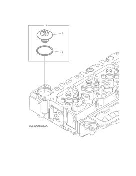 China K9007124 THERMOSTAT Doosan parts for sale