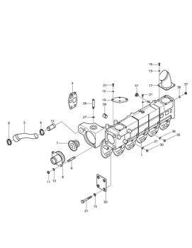 China 300738-00017 THERMOSTAT Doosan parts for sale