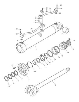 China 115-00097 PACKING;U Doosan parts for sale