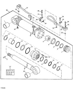 China 0207615 Snap Ring Deere parts 490 for sale