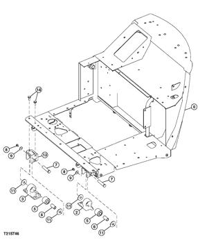 China 4609625 Isolator Deere parts 35D, 60D, 35G, 27D, 50G, 60G, 50D for sale