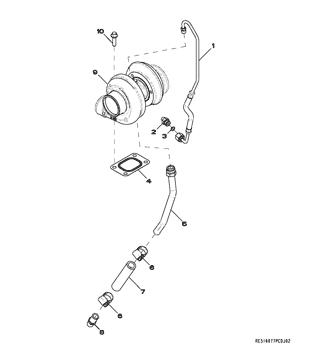 China RE518228 Turbocharger Deere parts 315, 325, 317, CT322, 244J, 304J, 313 for sale