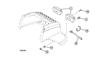 China AT315201 Wiring Harness Deere parts 244J, 324K, 324J, 244K, 304J for sale