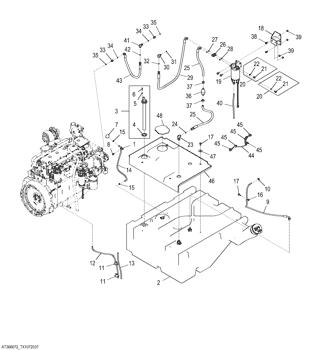 China AT387539 Wiring Harness for sale