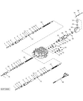 China KV21241 Wiring Harness Deere parts 240, 260 for sale