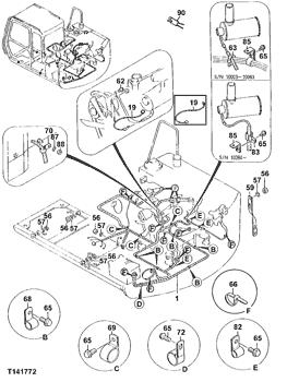 China 0001361 Wiring Harness Deere parts 190 for sale