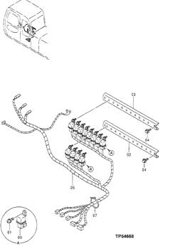 China 0002894 Wiring Harness Deere parts 550LC for sale