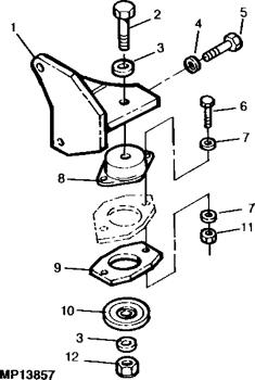 China MG9803221 Isolator Deere parts 8875 for sale