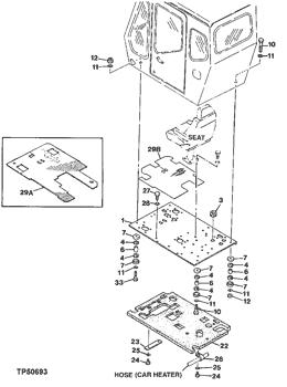 China 2025726 Isolator Deere parts 290D, 70D for sale