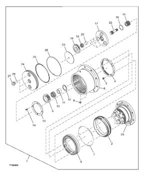 China 0750113 Thrust Washer Deere parts 35C, 35ZTS for sale