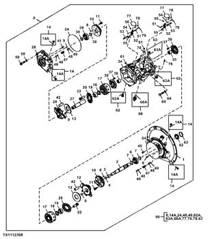 China 0005721 Housing Deere parts 120D, 135D, 130G for sale