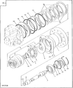 China 0356704 Housing Deere parts 290D, 490, 495D for sale