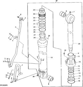 China 0237311 Back-Up Ring Deere parts 790 for sale