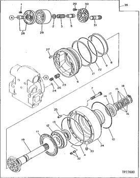 China 0310016 Back-Up Ring Deere parts 590D for sale