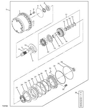 China 0411417 Back-Up Ring Deere parts 160LC, 160C for sale