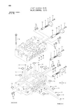 China 4436897 VALVE;CONTROL (3/5) Hitachi parts ZX230, ZX230-HHE, ZX240-3G, ZX240H, ZX240K, ZX240LC-3G, ZX240LC-HHE, ZX250-AMS, ZX250-HCME, ZX250H-3G, ZX250K-3G, ZX250LC-3G, ZX250LCH-3G, ZX250LCK-3G, ZX260LCH-3G for sale