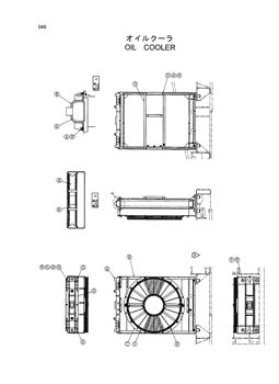 China 4427952 COOLER;OIL Hitachi parts EX1200-5, EX1200-5C, EX1200-5D, EX2500, EX2500-5, EX2500-6 for sale