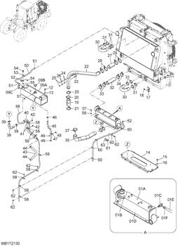 China 263J2-12732 COOLER ASSY;T/C Hitachi parts ZW310, ZW310-A, ZW310-HCMF for sale