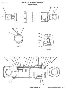 China LS01V00003R300 SEAL Kobelco parts SK480LC, SK480LC-6E for sale