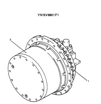 China YN15V00011F1 HYDRAULIC MOTOR Kobelco parts SK200SR, SK200LC-6, SK210LC, SK200SRLC-1S, SK200LC-6ES, SK200SRLC, SK200-6, SK200SR-1S, SK200-6ES for sale