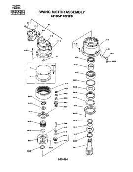 China 24100J13639F4 HYDRAULIC MOTOR Kobelco parts SK200, SK210LC, SK200LC, SK210 for sale