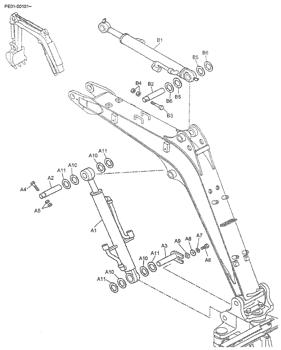 China PE12B01007D2 SHIM Kobelco parts SK13SR for sale