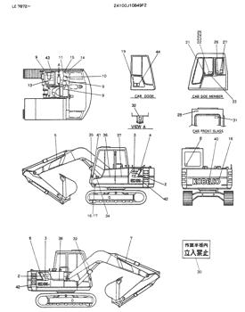 China 24100J10849F2 LABEL,NAME PLATE Kobelco parts K903 for sale