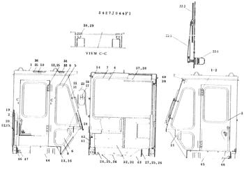 China 2427N1266 GLASS Kobelco parts LK1500A, LK1500/A for sale