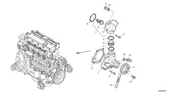 China VOE20726077 Coolant Pump Volvo.Heavy parts L40B, L45B for sale