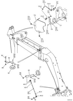 China 2425R334D3 BALL JOINT Kobelco parts 140SR-3, OFFSET BOOM, 230SR-3, SK215SRLC, SK140SRLC for sale