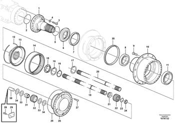 China VOE941504 O-ring Volvo.Heavy parts A25F/G, A25G, A30F, A30F/G, A30G for sale