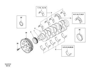 China SA3908031 Crankshaft Volvo.Heavy parts for sale