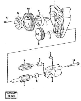 China VOE471733 Oil Distributor Volvo.Heavy parts A20, L120 for sale