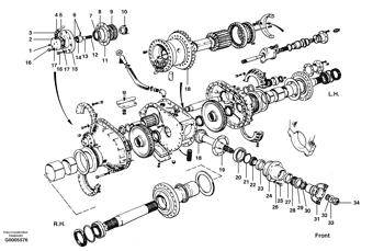 China CH23036 Gasket Volvo.Heavy parts G700 MODELS, G700B MODELS for sale