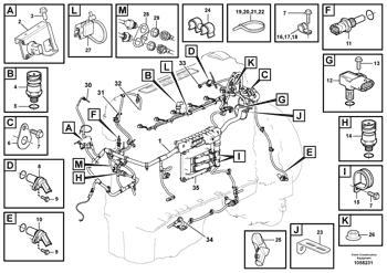 China VOE21304786 Pressure sensor Volvo.Heavy parts A25F, A30F, A40F, A40F FS for sale