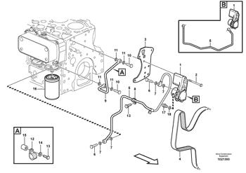 China VOE20524154 Fuel pump Volvo.Heavy parts BL60, BL61, BL61PLUS, BL70, BL71, BL71PLUS, EC135B, EC140B, EC160B, EC180B, EC210B, EW145B, EW160B, EW180B, EW200B for sale