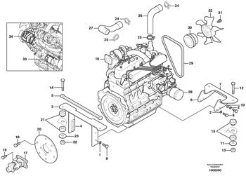 China VOE11711475 Starter motor Volvo.Heavy parts MC60, MC70 for sale