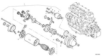 China VOE22175635 Starter apparatus Volvo.Heavy parts EW140C, L45B, L50E, L50F, P5320B ABG, SD110B for sale