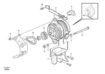 China VOE11170134 Alternator Volvo.Heavy parts G700B MODELS, L60E, L70E, L90E for sale