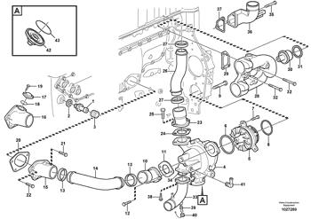 China VOE20431137 Coolant Pump Volvo.Heavy parts A35D, A40D, EC330B, EC360B, L180E, L220E, T450D for sale