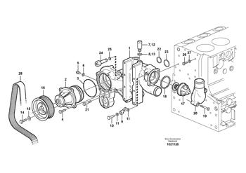 China VOE21247955 Coolant pump Volvo.Heavy parts for sale