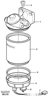 China VOE11110348 Water separator Volvo.Heavy parts A25D, A30D, A35D, A40D for sale