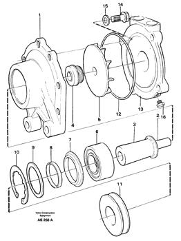 China VOE11127755 Water pump Volvo.Heavy parts L120D, L70C, L70D, L90D for sale