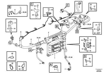 China VOE15187835 Cable harness Volvo.Heavy parts EC380D, EC480D, L150G, L180G, L180G HL, L220G, L250G, PL4809D for sale